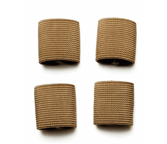 GP Gear 1" Elastic Webbing Strap Keepers / Retaining Bands 4 Pack