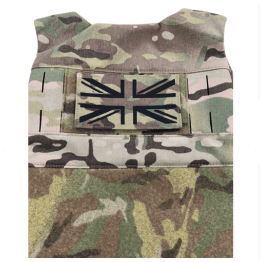 GP Gear Laser Cut LARGE Union Jack Flag Patch V2 - Multicam